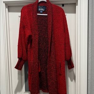 Vibrant Red Women's Cardigan